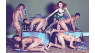 Illustration for article titled Hilarious Fake Fashion Ads Star Eden Wood And Linda Evangelista